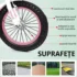 Detalii anvelope si aderenta pe diferite tipuri de suprafete pentru bicicleta roz de 12 inch