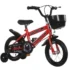 Bicicleta 12 inch cu roti ajutatoare rosie, frane C-brake, 2-5 ani, NBW