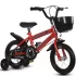 Bicicleta pentru copii cu roti ajutatoare si frane, 16 inch, Rosu