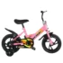 Bicicleta copii 12 inch cu roti ajutatoare roz, cu frana si sa reglabila, NBW