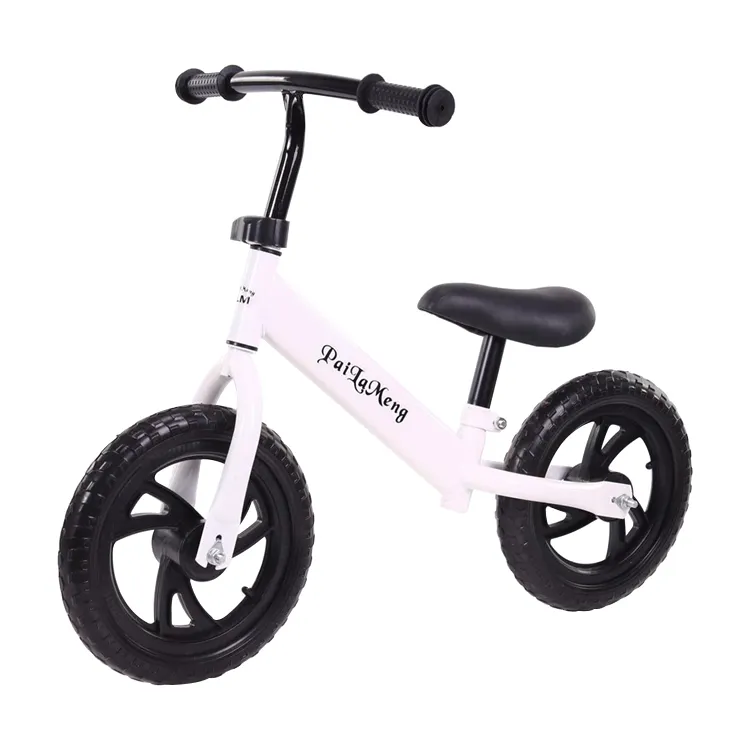 Bicicleta de echilibru pentru incepatori, Bicicleta fara pedale pentru copii intre 2 si 5 ani, Alba