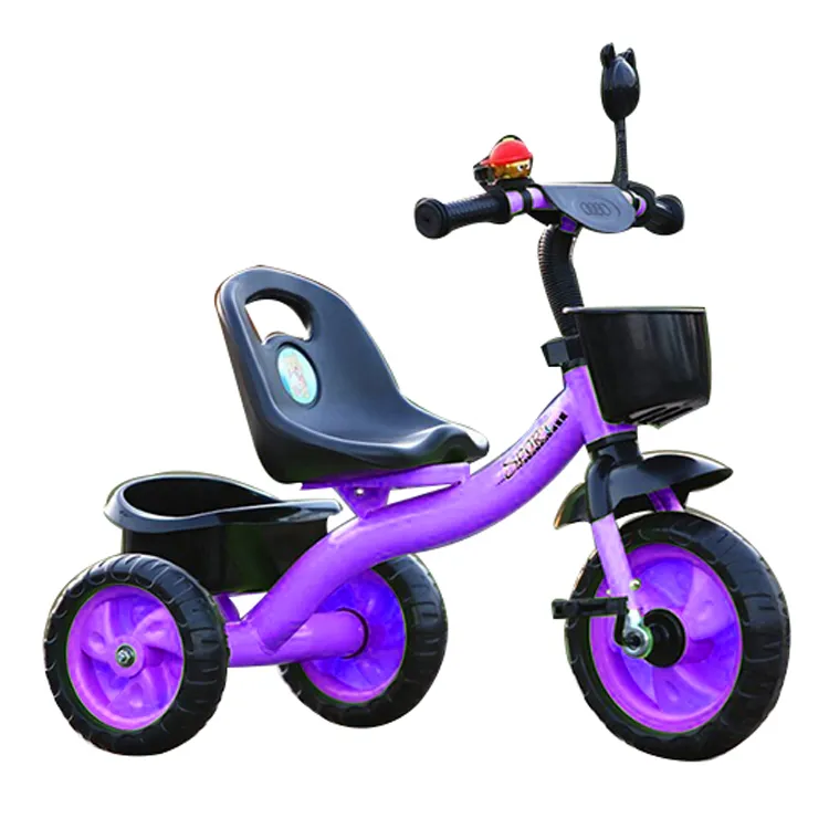 Tricicleta mov cu pedale si maner parental pentru copii 2-5 ani