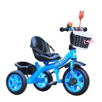 tricicleta-cu-pedale si maner parental albastru-fara-maner
